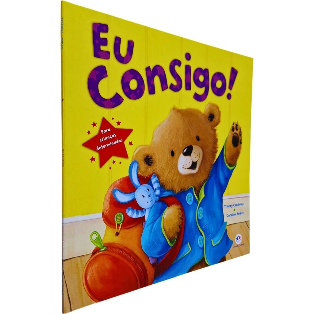 Livro Físico Infantil Ilustrado Eu Consigo!: Para Crianças Determinadas Tracey Corderoy e Caroline Pedler em Oferta na Shopee