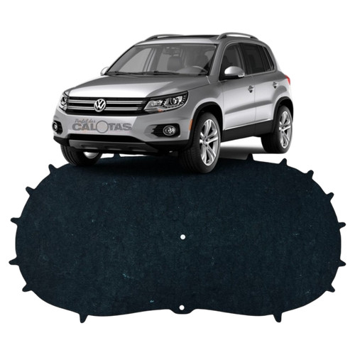 Forro Manta de Capô Anti Ruido Térmico Revestido Tiguan 2012 2013 2014 2015 2016 2017 + Presilhas