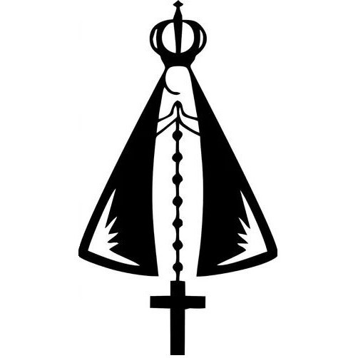 Adesivo Religioso - Nossa Senhora Aparecida para Carro/Moto ou Qualquer Superfície Plana/DIY
