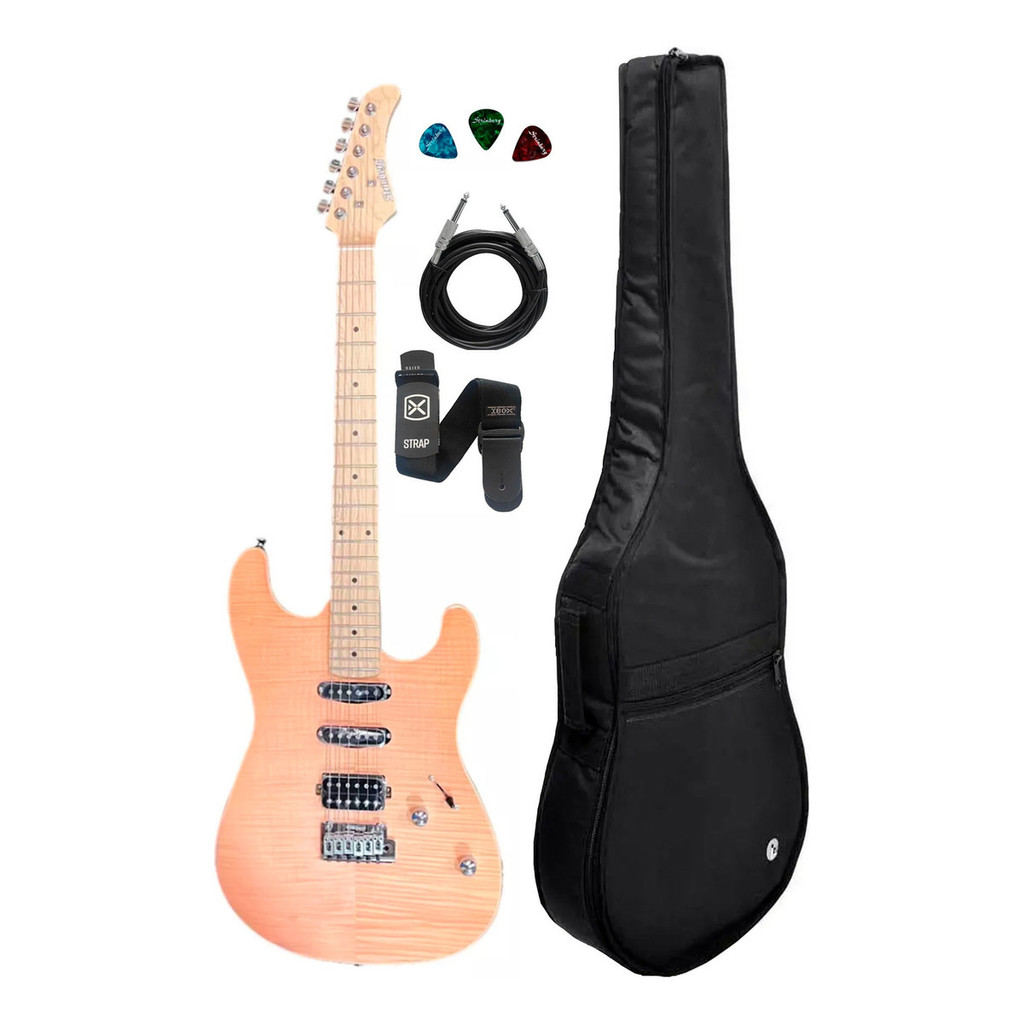 Guitarra Strinberg Regulada Sgs220 + Capa Luxo E Acessórios