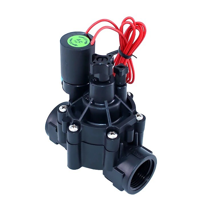 Valvula vazão Solenoide 1 polegada nylon irrigação automação
