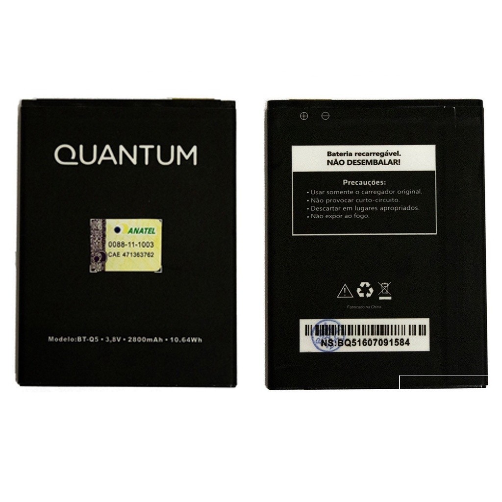 Ba-te-ria Quantum Muv / Muv Pro Com Selo Anatel Modelo BT-Q5 Bateria 100% Original