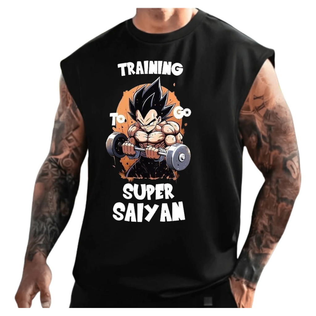 Camiseta Regata Manchão Super Treino Academia Camisa Cavada