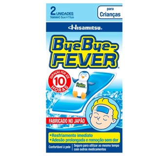Adesivo para Alívio da Febre ByeBye-Fever Para Crianças 2 Unidades em Oferta na Shopee