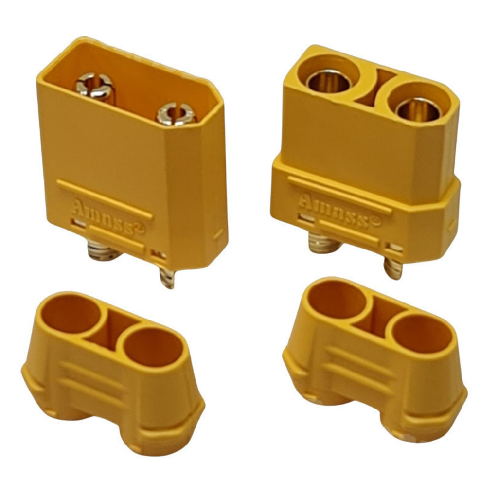 1 Par Conector Plug de energia XT90 Com Capa Alta Corrente 1 Macho + 1 fêmea modelismo