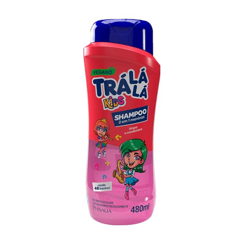 Shampoo Trá Lá Lá Kids 2 em 1 Meninas 480ml