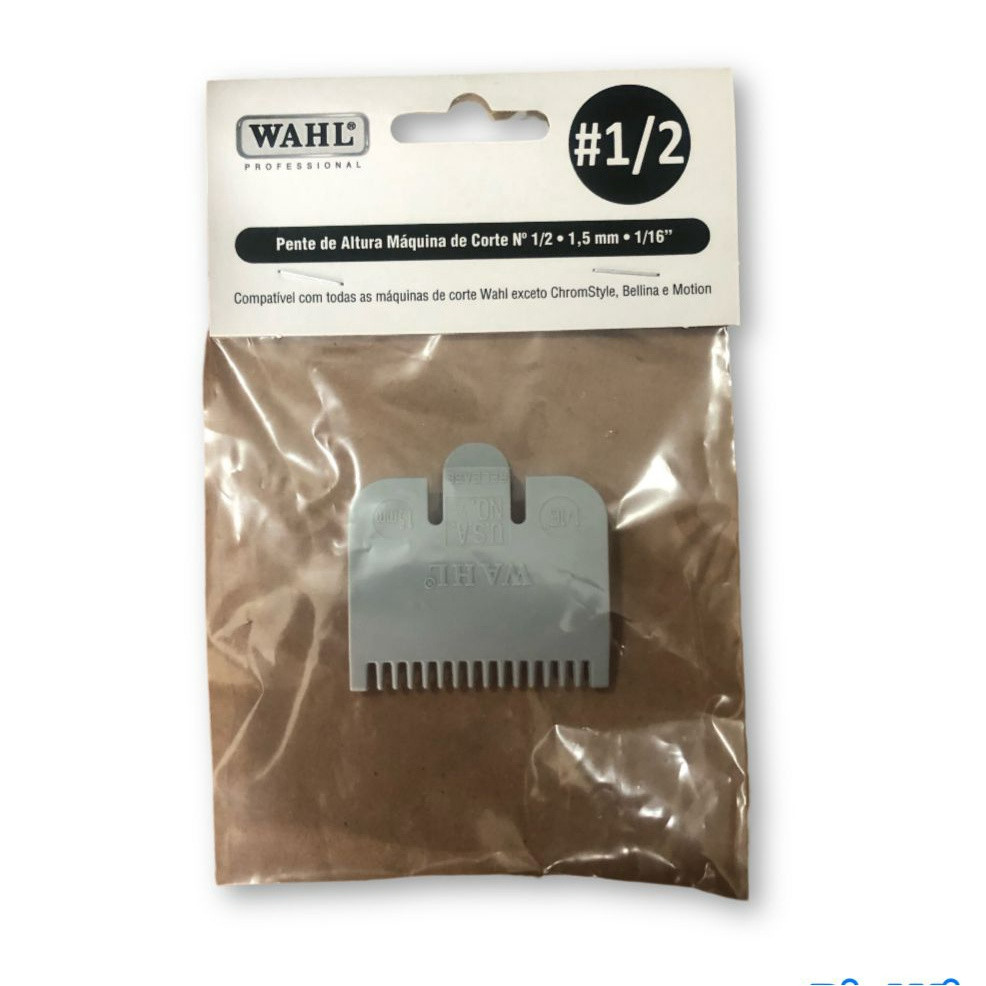 Pente de Máquina Wahl para  Altura  de Corte nº 1/2 - 1,5mm - 1/16" Wahl N 1- 3mm N 1/2 - 4.5mm
