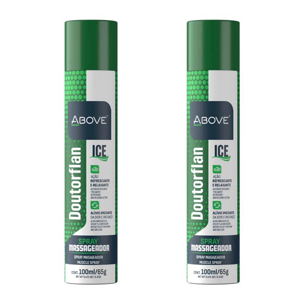 Kit 2 und Massageador Above Ice Doutorflan 100ml