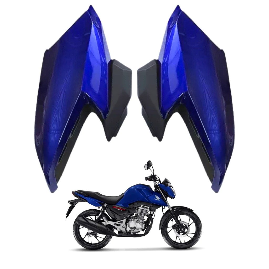 Asa Aba Lateral Aleta Tanque Honda Cg Fan 160 Azul Twister 2022 2023 2024 PARAMOTOS HONDA