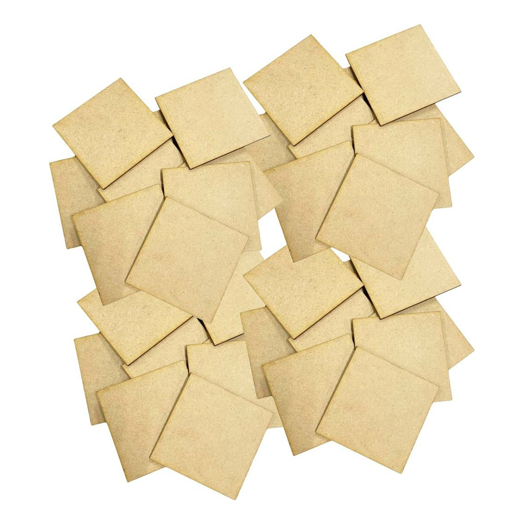 Kit 300 Quadradinho 4x4 Cm Tag Artesanato Aplique Mdf Cru em Oferta na Shopee