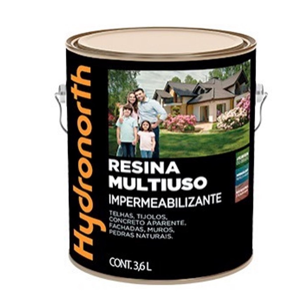 Resina Multiuso Base Água Várias Cores3,6L Hydronorth