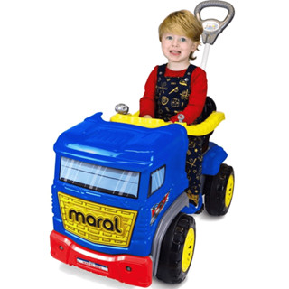 Caminhão de Passeio e Pedal para Bebe Maral Truck Azul 30kg em Oferta na Shopee
