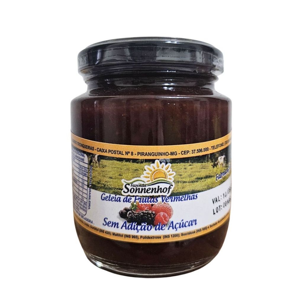 Geleia Diet de Frutas Vermelhas