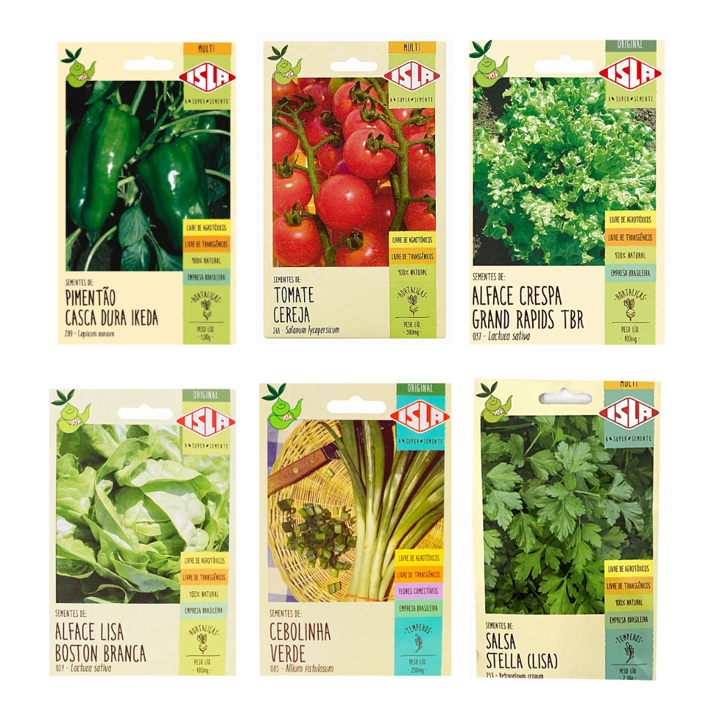 Sementes de hortaliças, temperos e ervas - ISLA