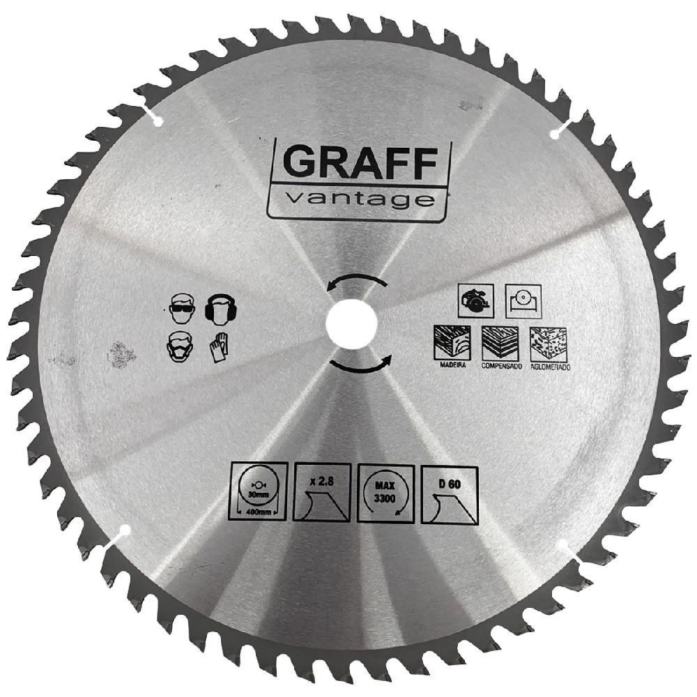 Serra Circular C/ Pastilha de Metal Duro P/ Madeira 16''x60D (579,0026) - Graff Vantage