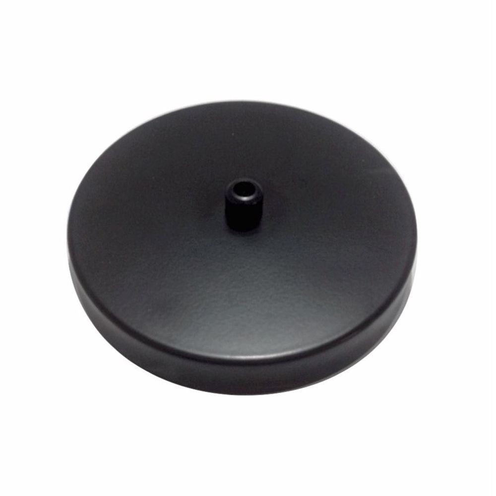 Kit/2 Canopla Lustre Pendente Cilíndrico Vivare Md-1004 - Preto