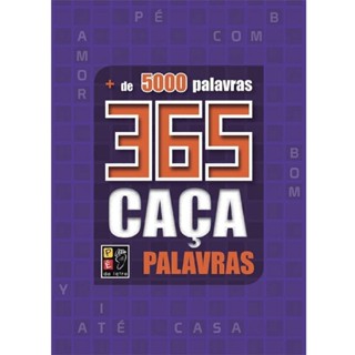 365 Caca Palavras | Mais de 5000 Palavras | Roxo | PÉ DA LETRA em Oferta na Shopee
