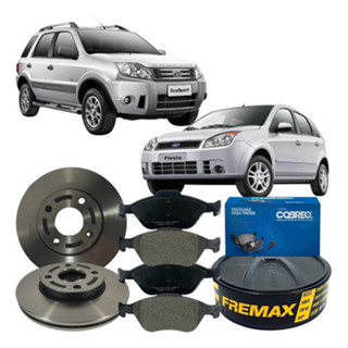 Kit Disco Freio Pastilha Fiesta Ecosport 2009 Á 2012 em Oferta na Shopee