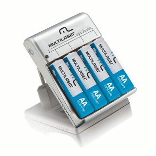 Carregador De Pilhas Multilaser C/ 4 Pilhas Aa Rm02 - Cb054 em Oferta na Shopee