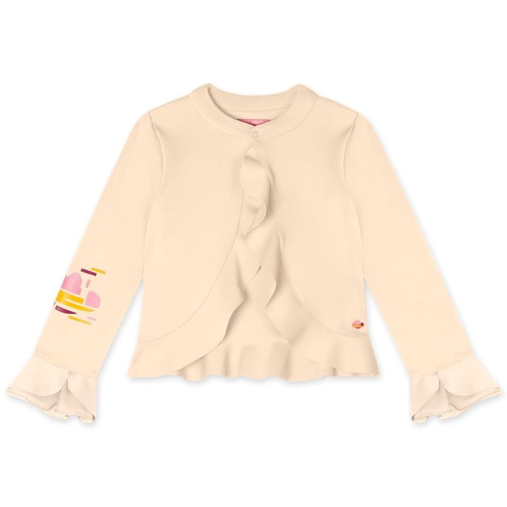 Casaco Babados Manga Longa Infantil Feminino Lilica Ripilica em Oferta na Shopee