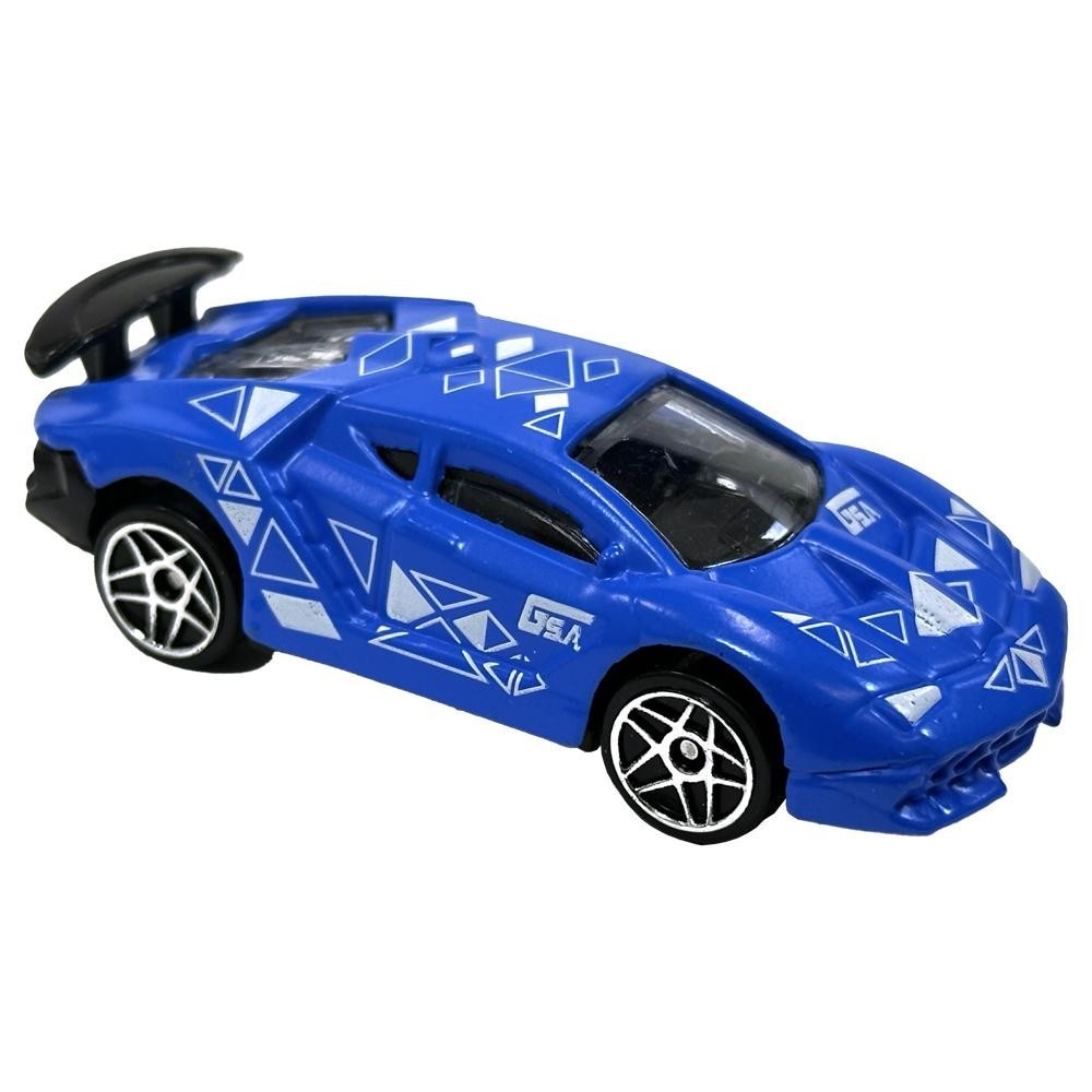 Mini Veículos Die Cast Garagem S.A. - Esportivo Azul/Branco em Oferta na Shopee