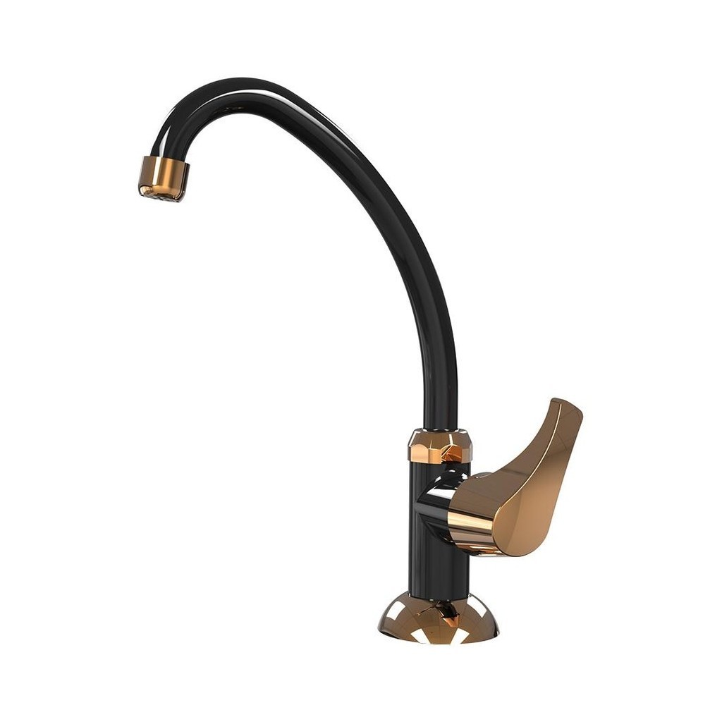 TORNEIRA DE COZINHA DE BANCADA PREMIUM - PRETA DOURADA em Oferta na Shopee