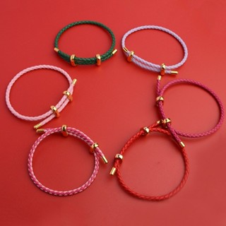 Pulseira De Pulso Com Corrente De Ajustável Cordão De Cordas De Couro Vermelho Corda Lucky Casal Simples em Oferta na Shopee