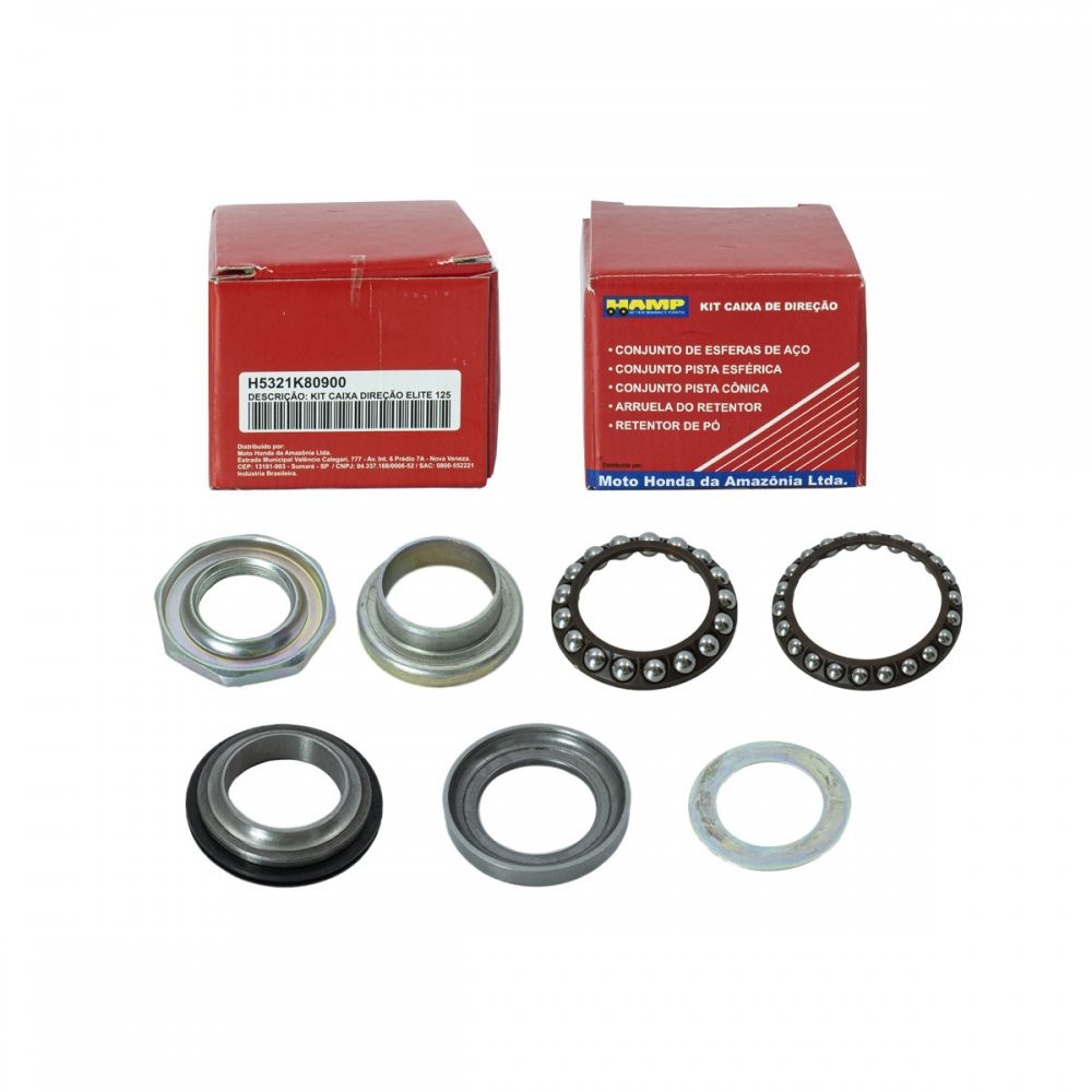 Kit Caixa Direção Lead110 / Elite125 Hamp Original Honda