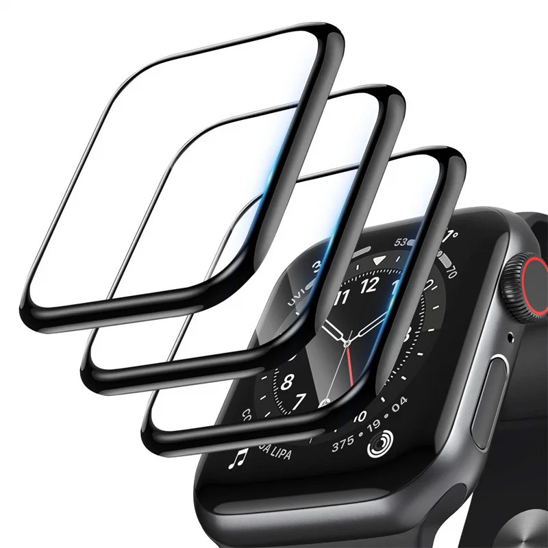 Filme Macio Para Apple Watch 10 11 46mm 44mm 42mm 45mm 41mm 38mm 40mm 49mm Ultra HD Película Protetora De Tela Cheia