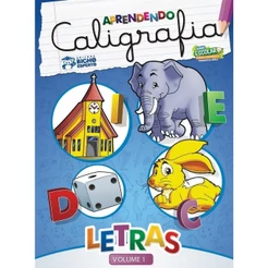 Livro de Atividades Aprendendo Caligrafia Letras Infantil