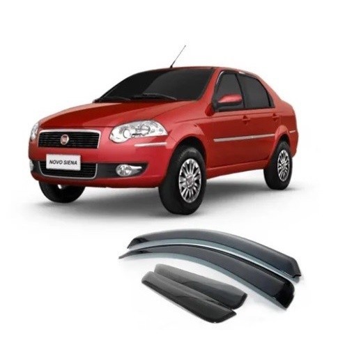 Calha Chuva Defletor Fumê Siena 2010 2011 2012 2013 4 Portas em Oferta na Shopee