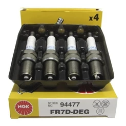Jogo 4 Velas Ignicao Gol G6 Fox Voyage G6 1.0 8v Flex 2012 em diante FR7D-DEG NGK EA111 TEC.