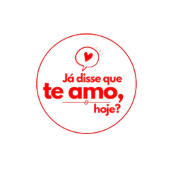Adesivo "Já Disse Que Te Amo" - Ref.2155 - Hot Stamping - 50 unidades - Stickr - Rizzo