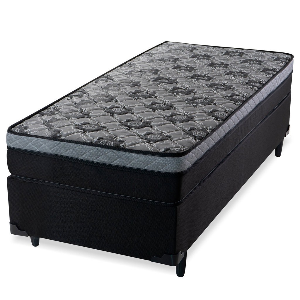 Cama Box Solteiro com Colchão Mola Safira Spec - Home & Living