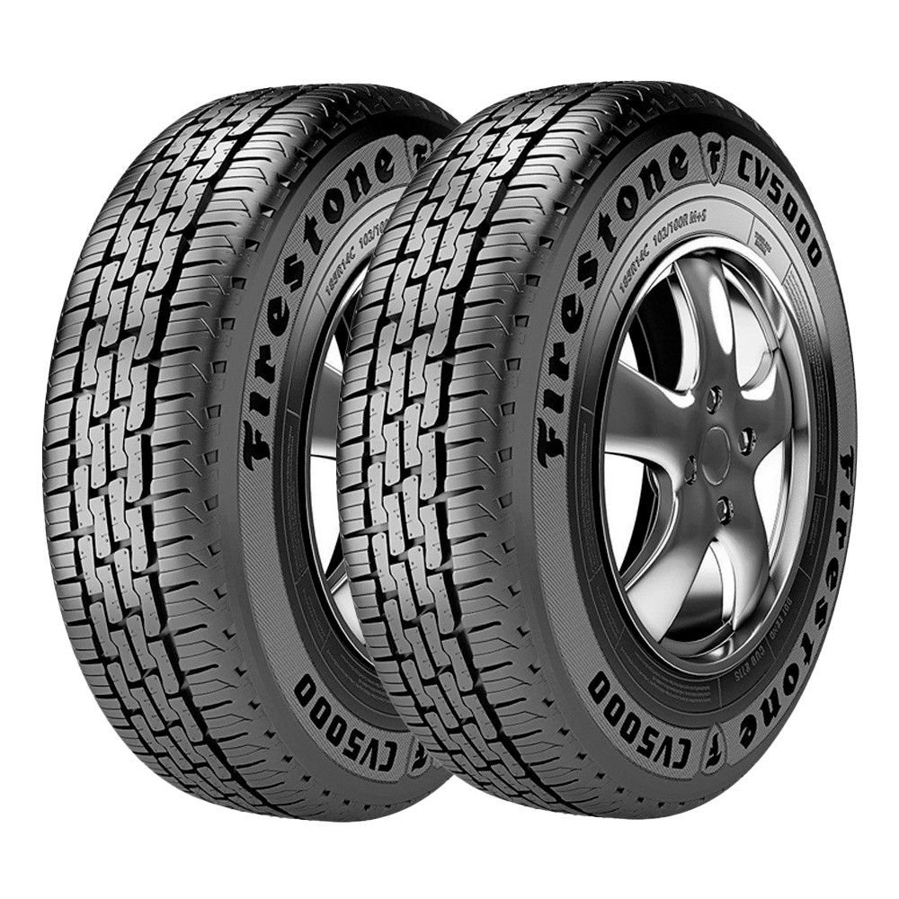 Jogo 2 Pneus Firestone Aro 15 CV5000 195/70R15 104/102R 8 Lonas