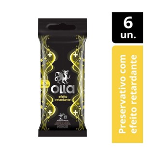 Preservativo Olla Prolong Efeito Retardante 6 Unidades em Oferta na Shopee