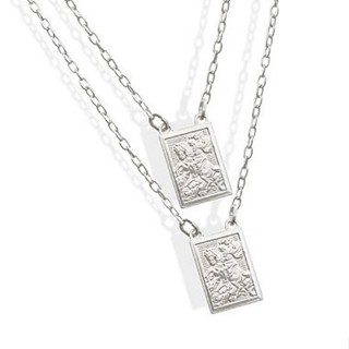 Escapulário Masculino de Prata 925 São Jorge 60cm em Oferta na Shopee