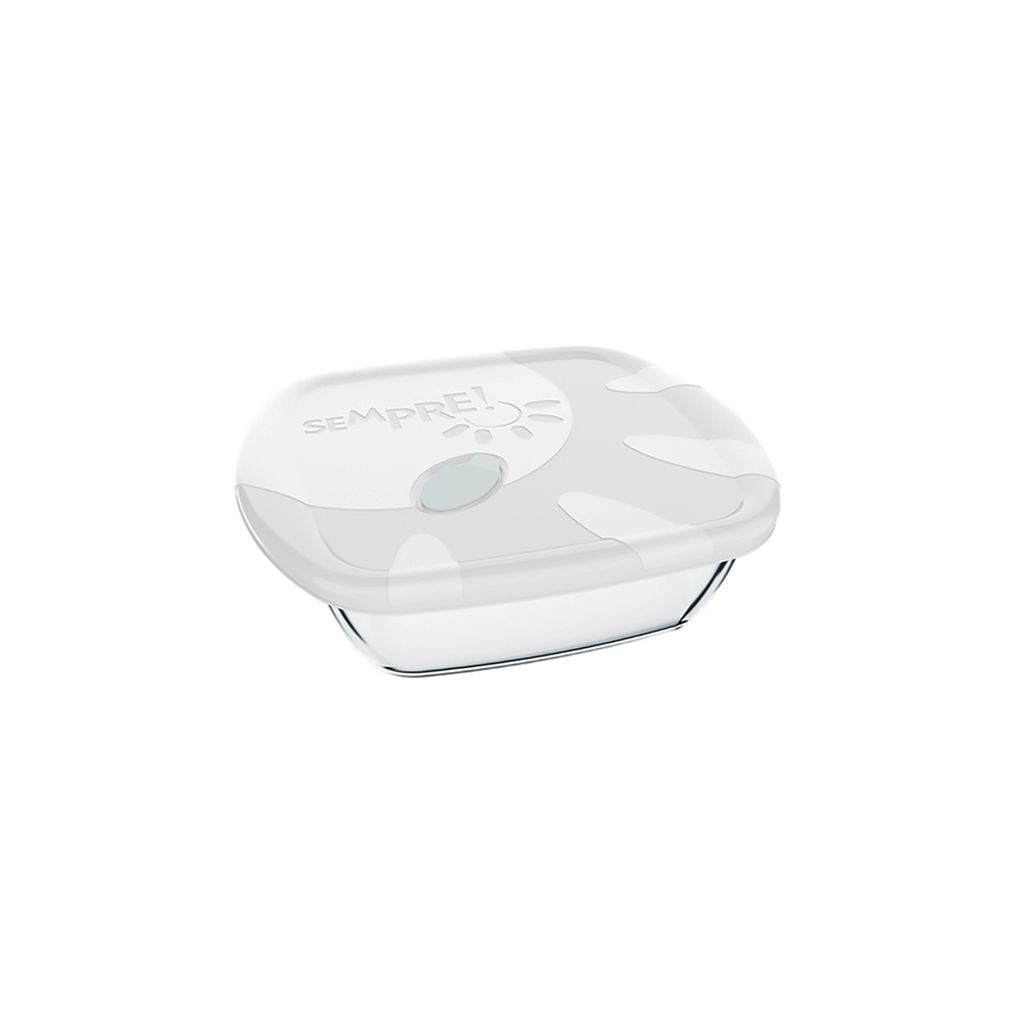 Assadeira Nadir Sempre em Vidro Quadrada com Tampa 20cm 1 Peça - Item Sortido - Home & Living