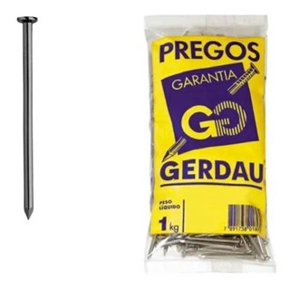 Prego Gerdau com Cabeça 18x36 1kg - Embalagem com 20 Unidades em Oferta na Shopee