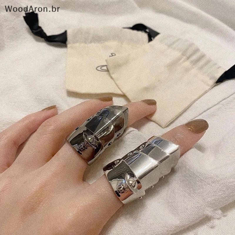 WoodAron 1PC Unisex Fashion Jewelry Gift Acessórios De Moda Unisexo Anime Oosaki Nana Cosplay Anel Metálico Armadura Punk Rock Estilo Anéis De Junção Móveis br em Oferta na Shopee