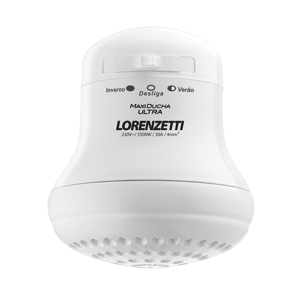 Chuveiro Elétrico Maxi Ducha 127v 220v 5500w Lorenzetti Branco
