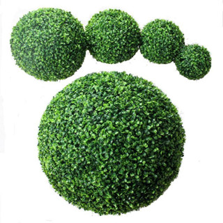 Planta artificial bola grama eucalipto pequena 23cm em Oferta na Shopee