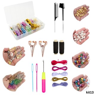 Kit Trancista 795 Itens Enfeites De Trança Nagô Kit Completo Anel de Trança, Argolinha de Alumínio em Oferta na Shopee