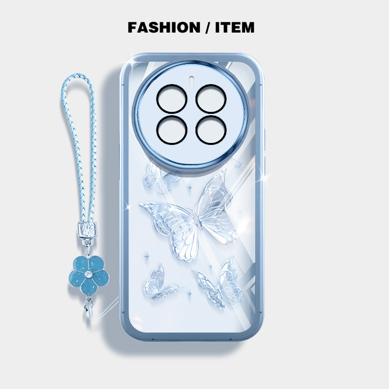 Capa De Telefone Estilo YBD INS Para OPPO Realme 14 Pro Plus 14T 5G 13 12X 12 Narzo 70X C65 5G Caixa Borboleta De Nicho