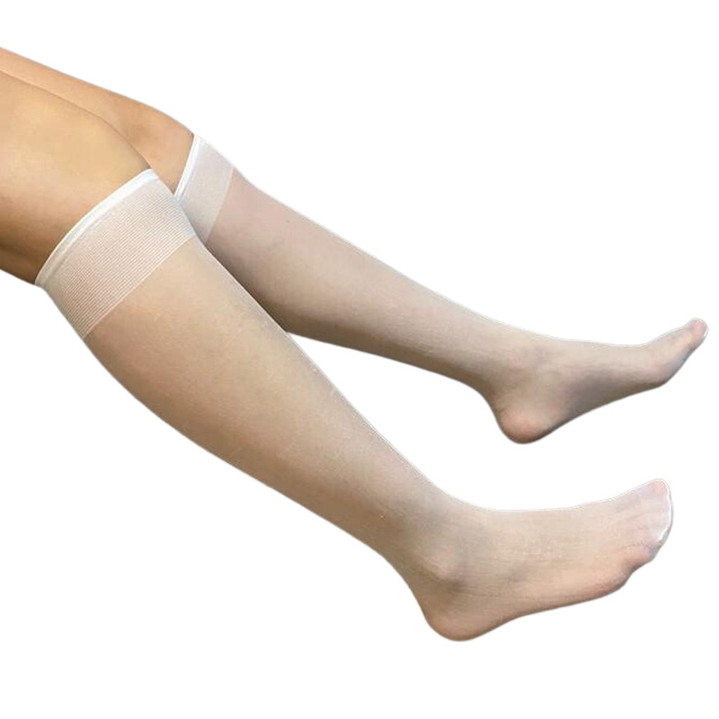 3 Pares de Meias 3 4 Social Fio 20 Feminino Cano Alto Poliamida Tamanho Unico Trabalho Dia a Dia Saia Vestido Neutro em Oferta na Shopee