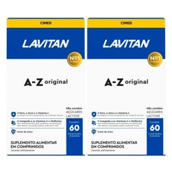 Kit c/2 und Lavitan A-Z Suplemento Original 60 Cpr