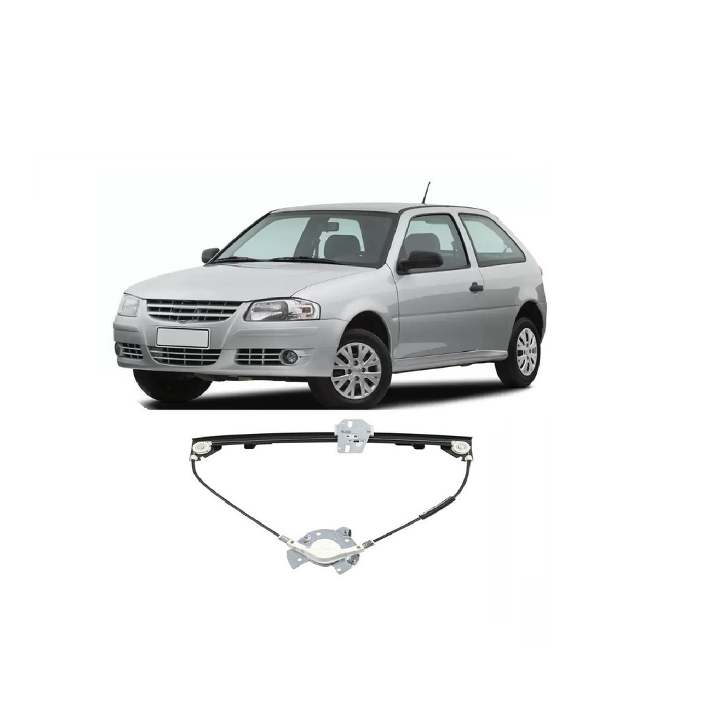 Maquina de Vidro Dianteira Eletrica Gol Special Gol G3 Gol G4 Sem Motor 2Portas Lado Esquerdo