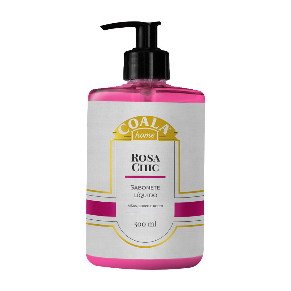 Sabonete Líquido Rosa Chic 500ml - Beauty