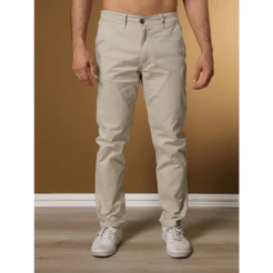 Calças Sarja Masculina Alfaiataria Esporte Fino Bolso Faca Bolso Embutido