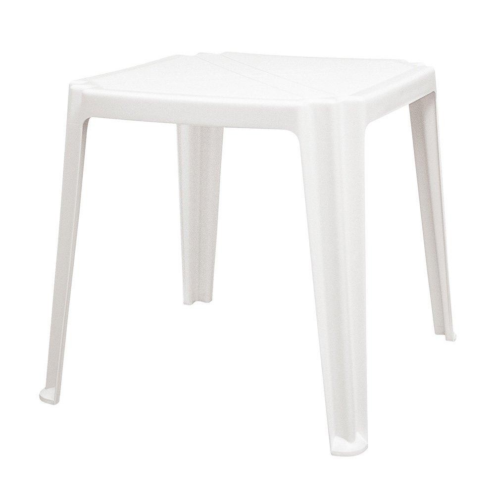 Mesa Quadrada Riviera Branca 70cm Festas Área Gourmet Piscina Praia - Tramontina